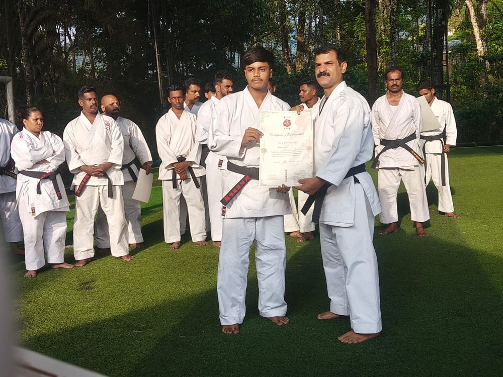 Instructor guiding student technique