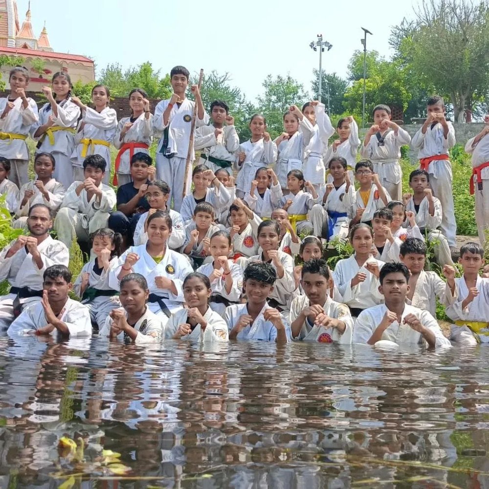 Group photo at the academy