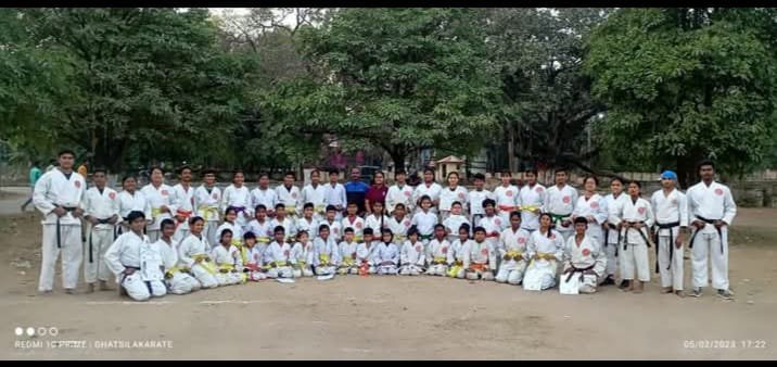 Students practicing self-defence