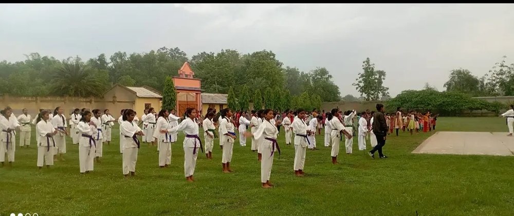 Group photo at training ground